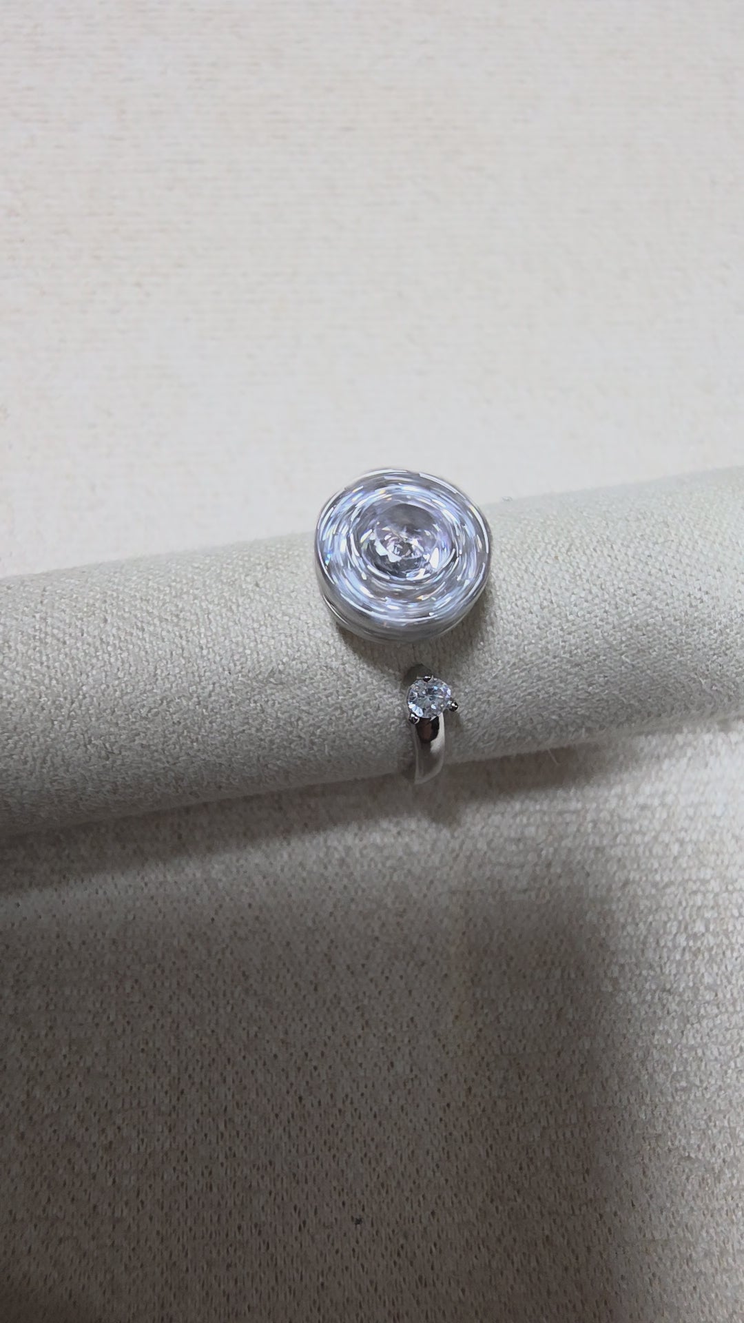 Bague Anti-Stress Éclat Argentée