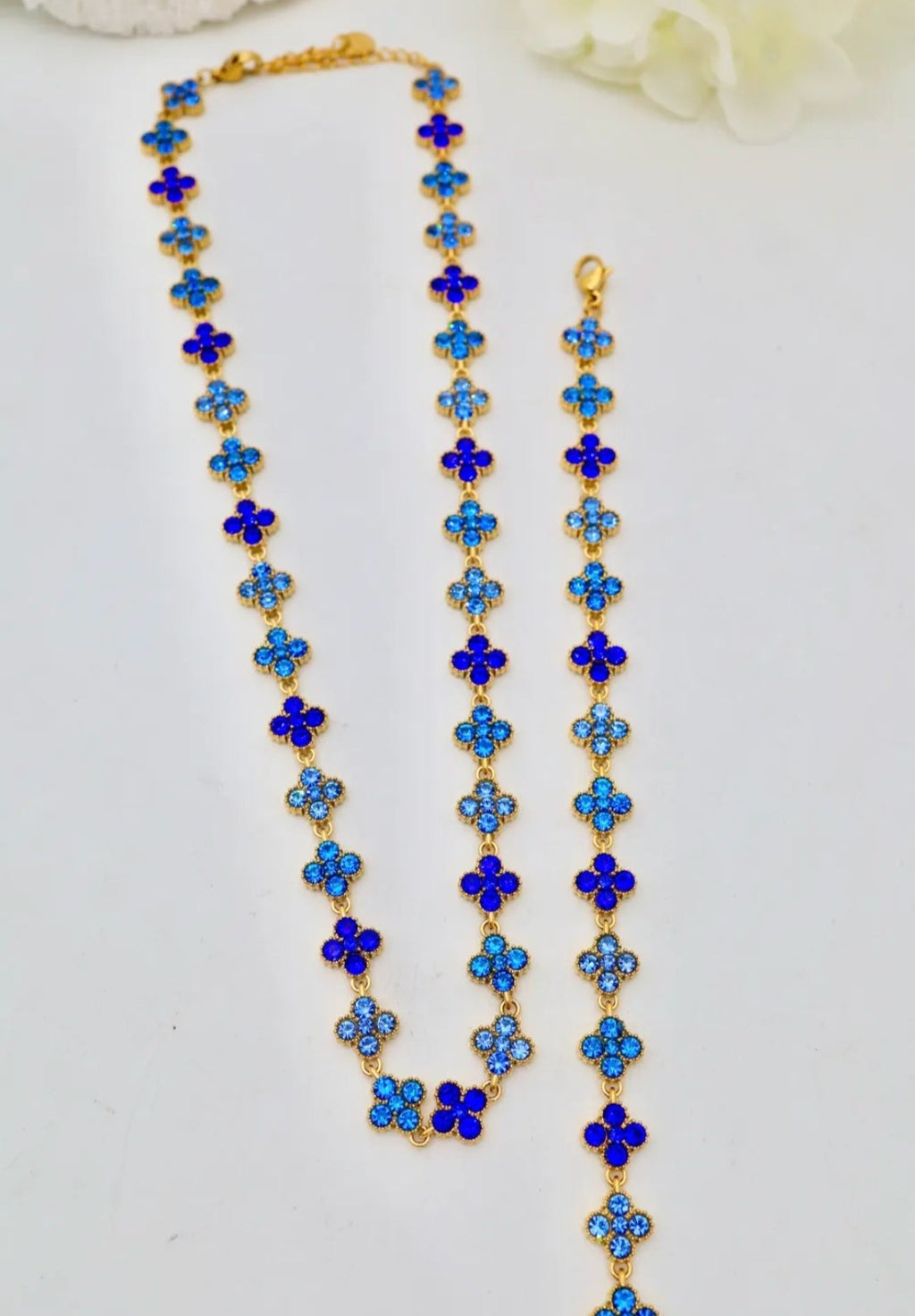 Parure IRIS Bleue