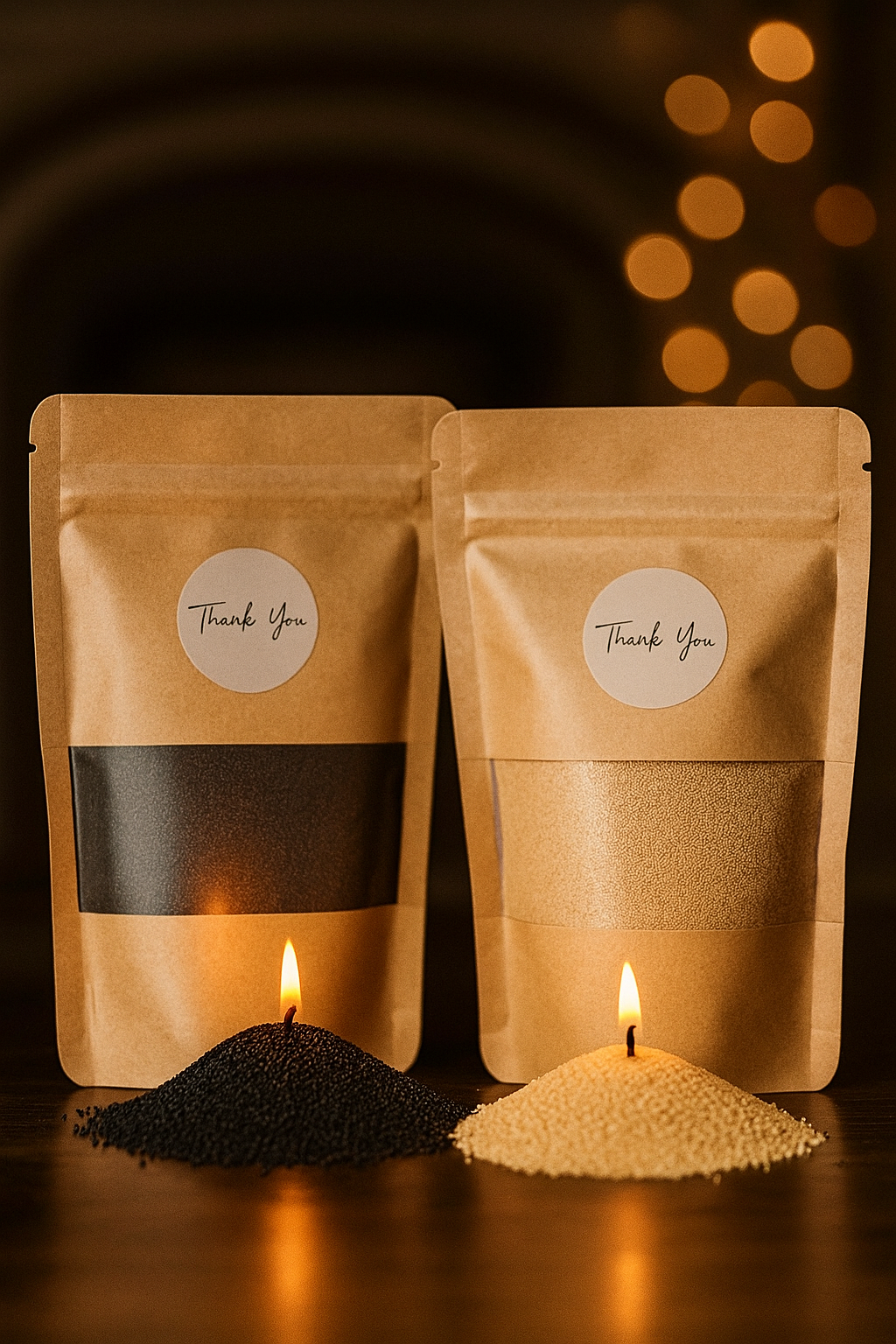 Mini Sable de Bougie 50g - Noir ou Beige