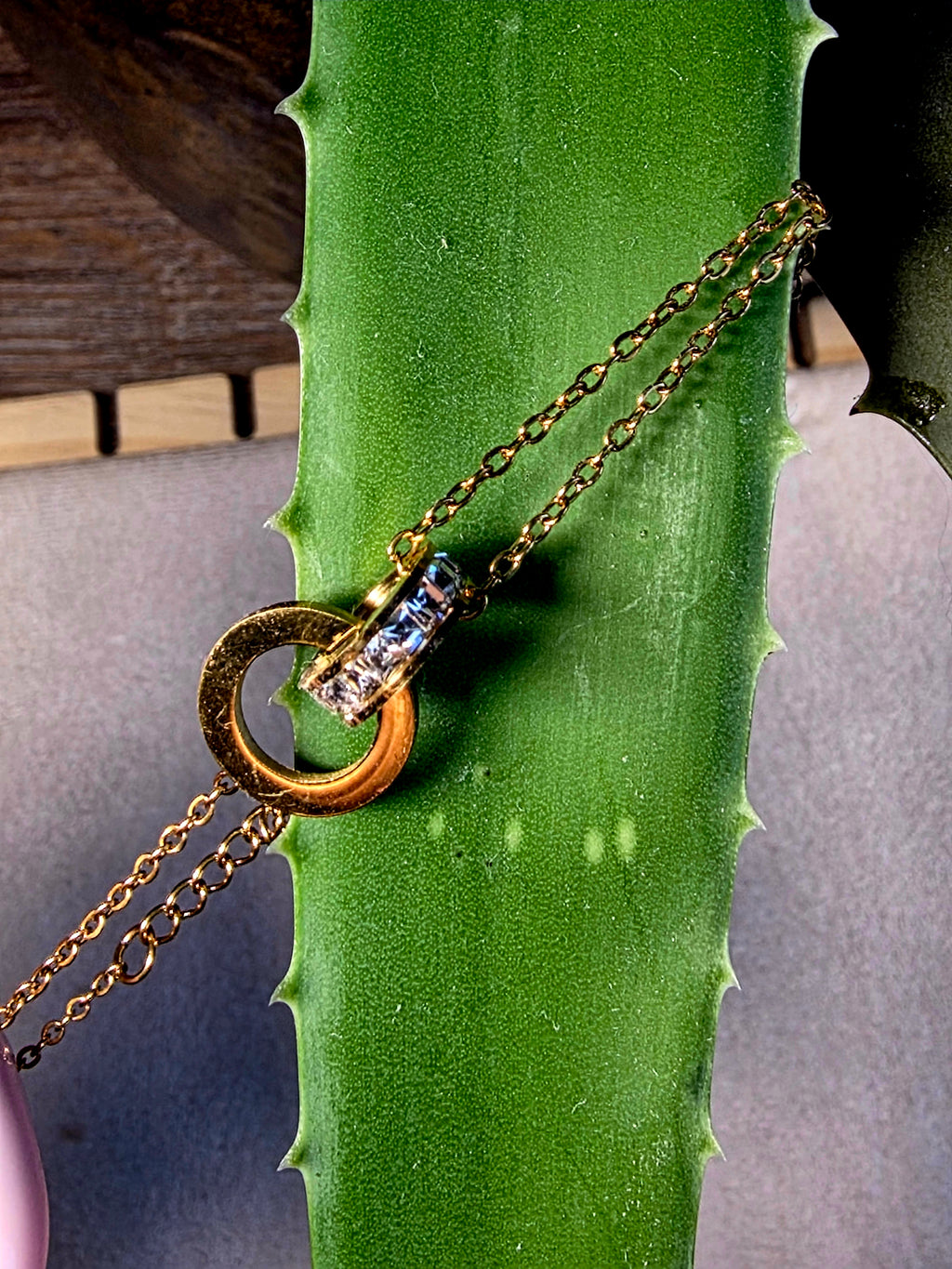 Bracelet Acier Inoxydable Chaîne Chiffres Romains Anneau Strass