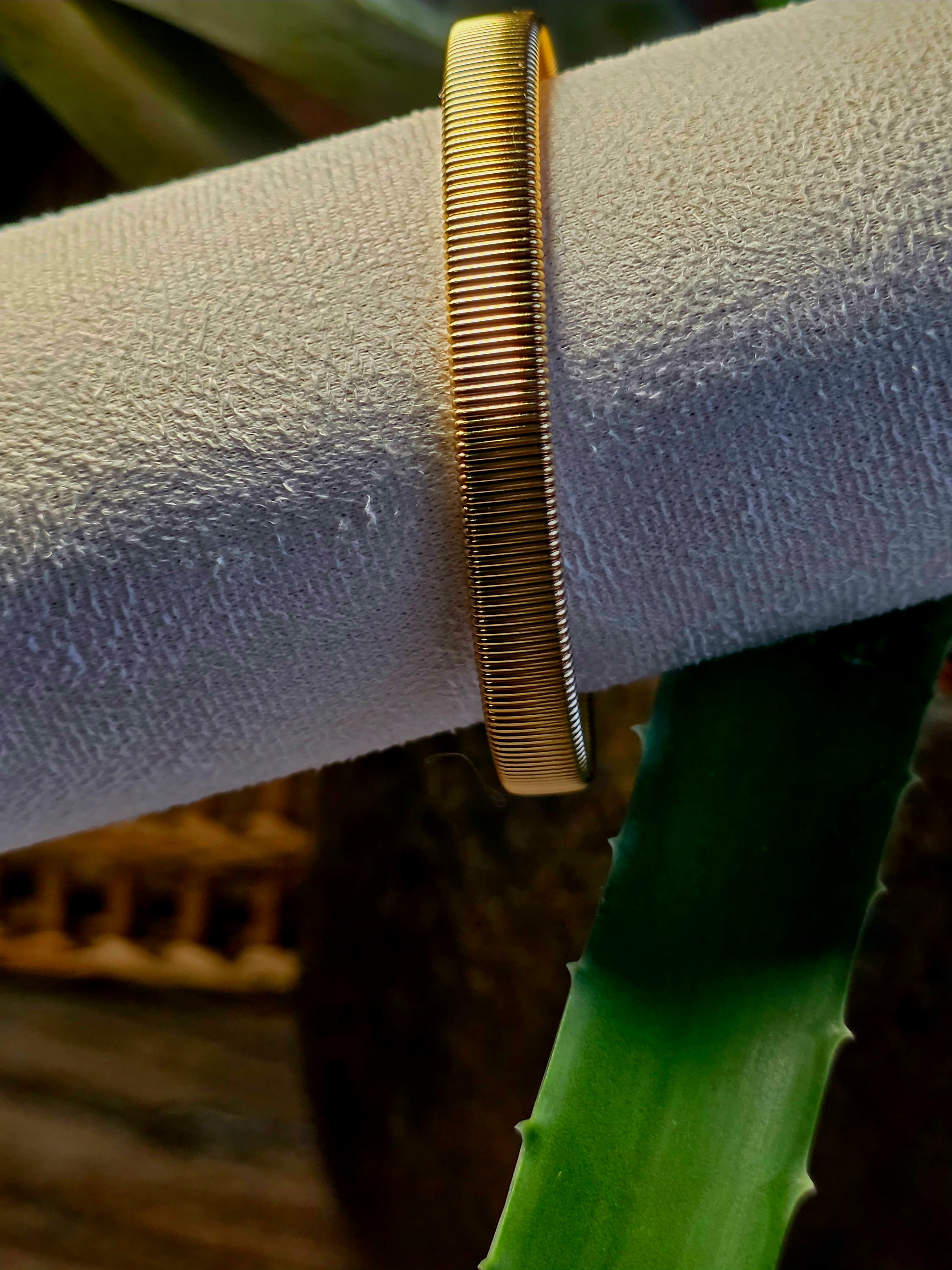 Bracelet Acier Inoxydable Chaîne Serpent Plate Ajustable