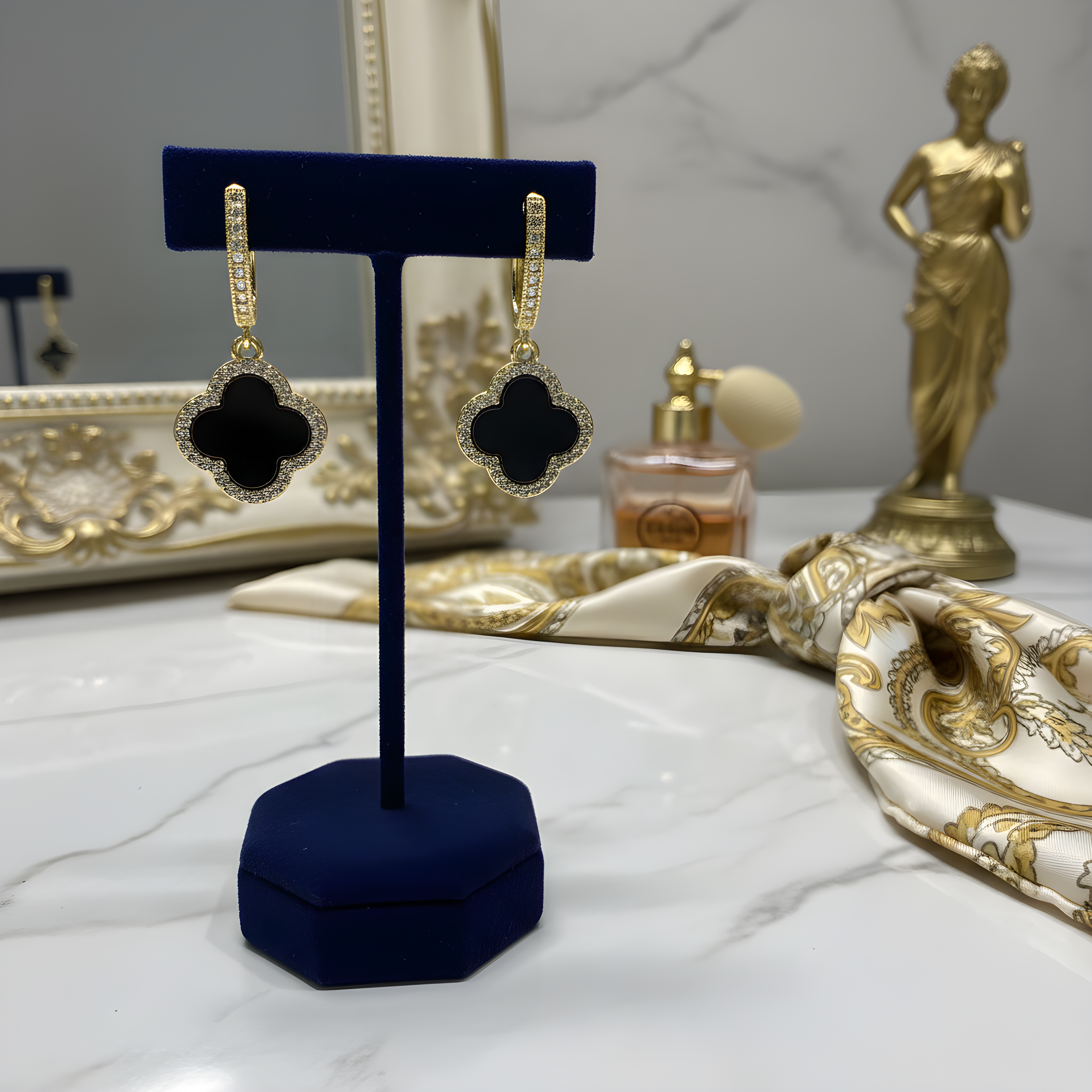 Boucles d'Oreilles Jade