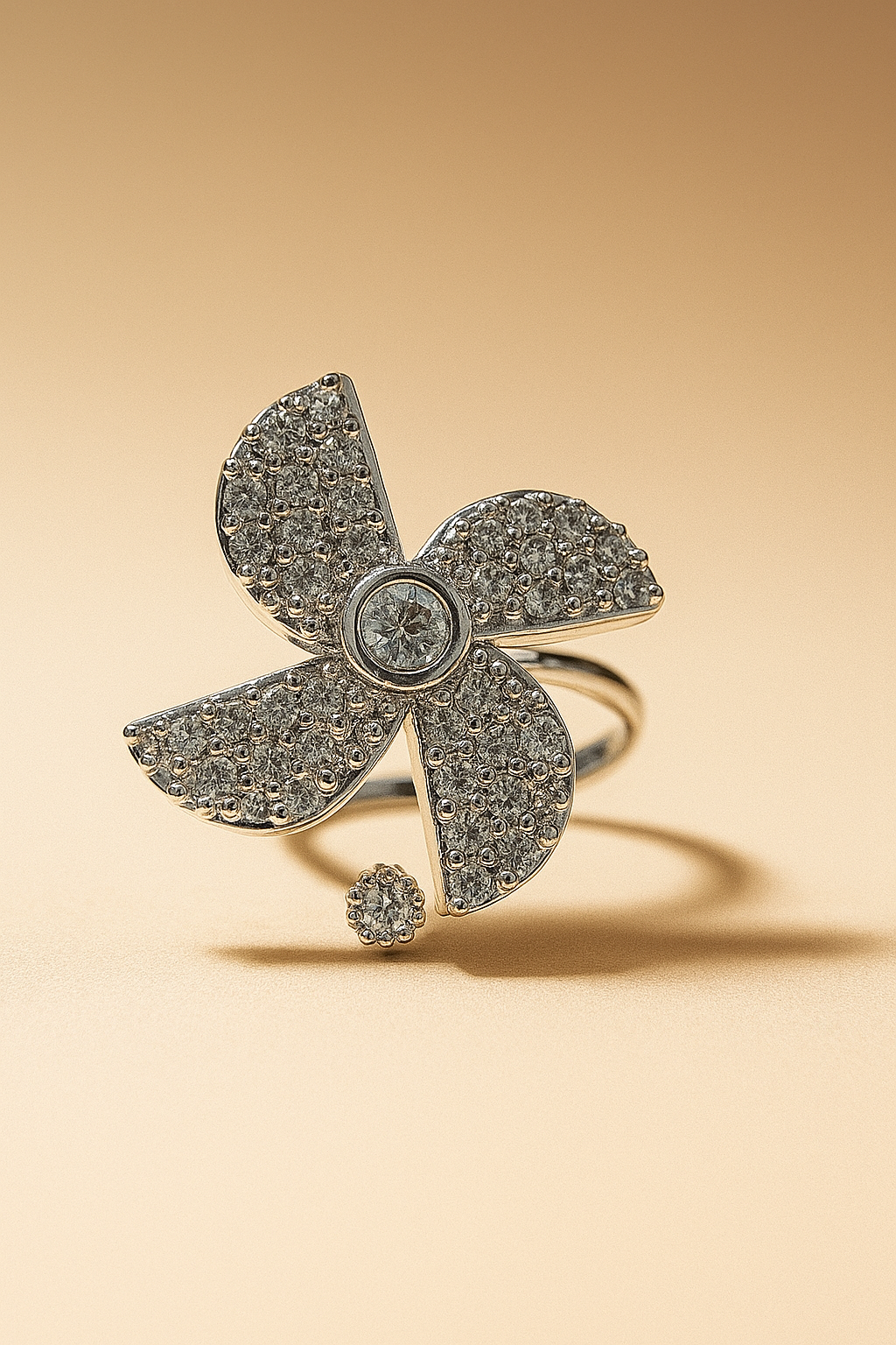 Bague Anti-Stress Aurore Argentée