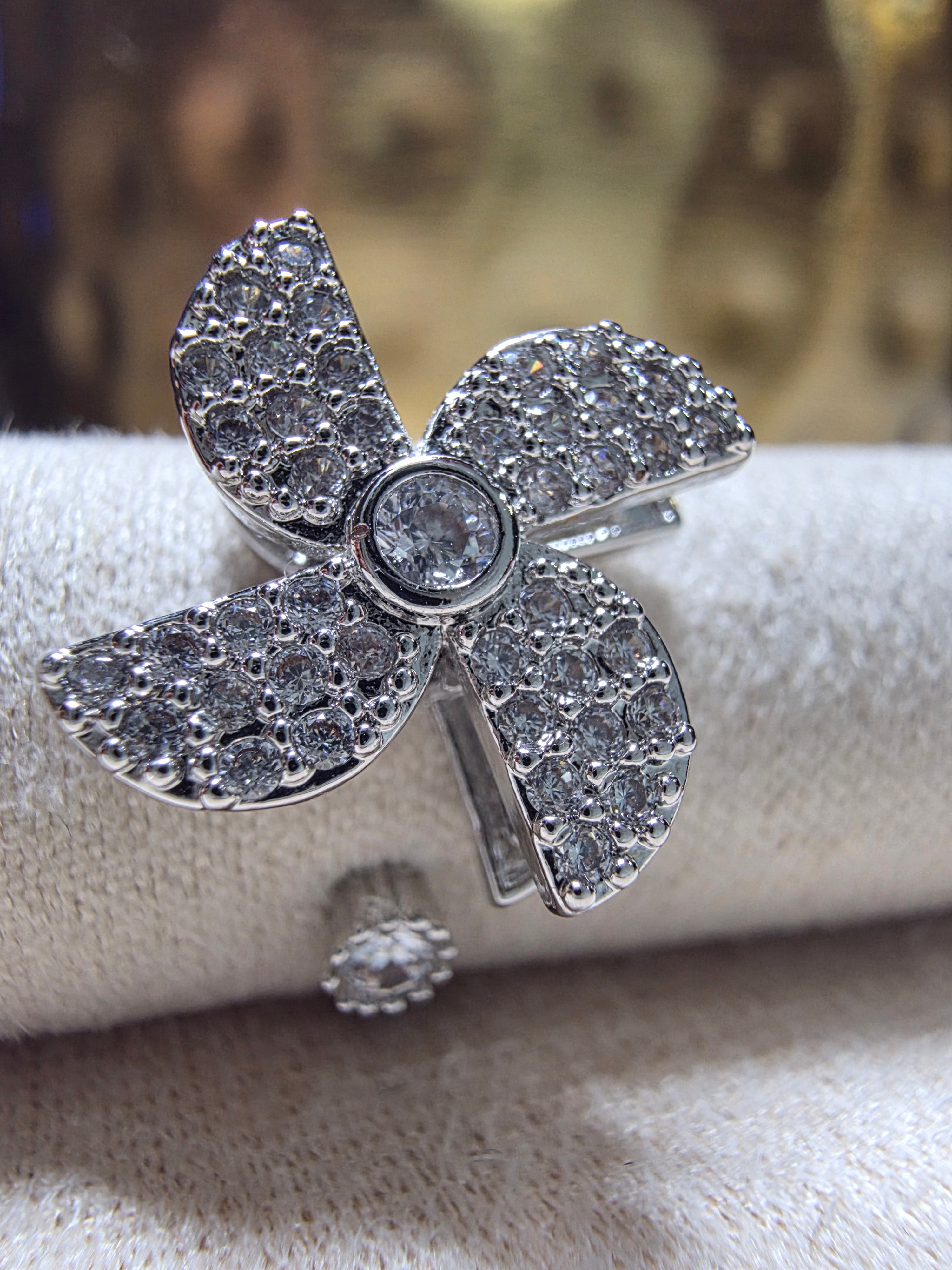 Bague Anti-Stress Aurore Argentée