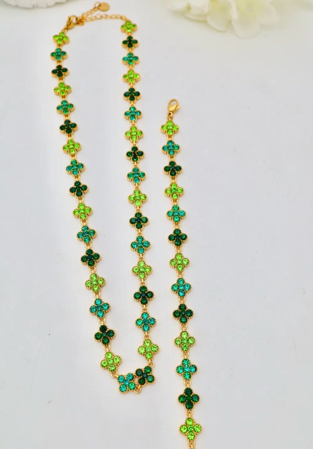 Parure IRIS vert