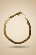 Bracelet Manchette Acier Inoxydable Maille Milanaise Bicolore Noir Doré