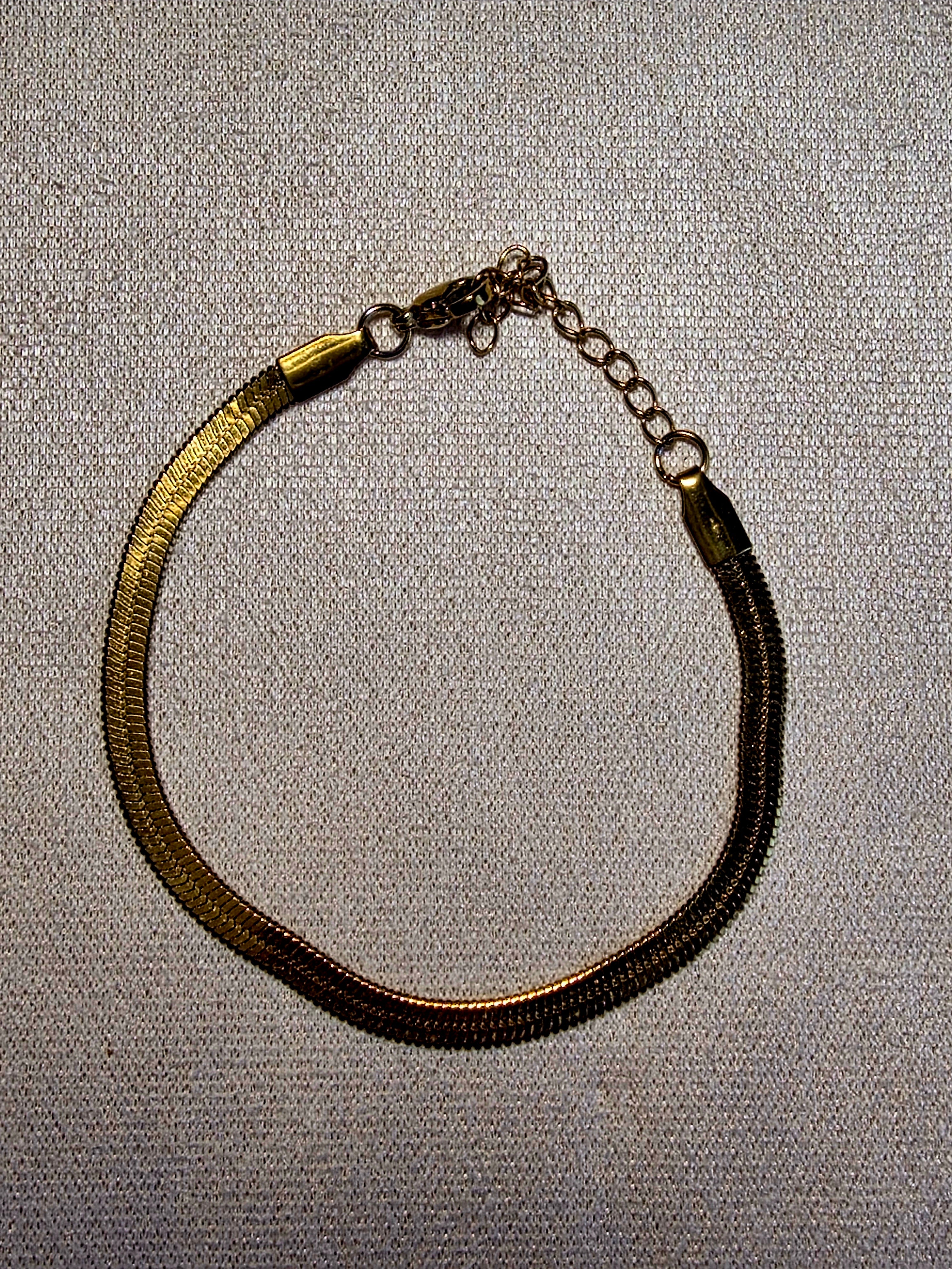 Bracelet Manchette Acier Inoxydable Maille Milanaise Bicolore Noir Doré