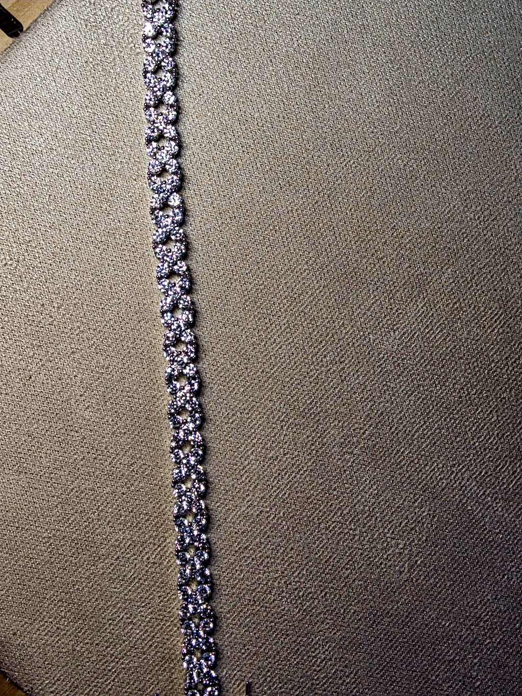 Bracelet Acier Inoxydable Pavé Strass Diamant Étincelants