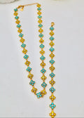 Parure IRIS jaune et bleu