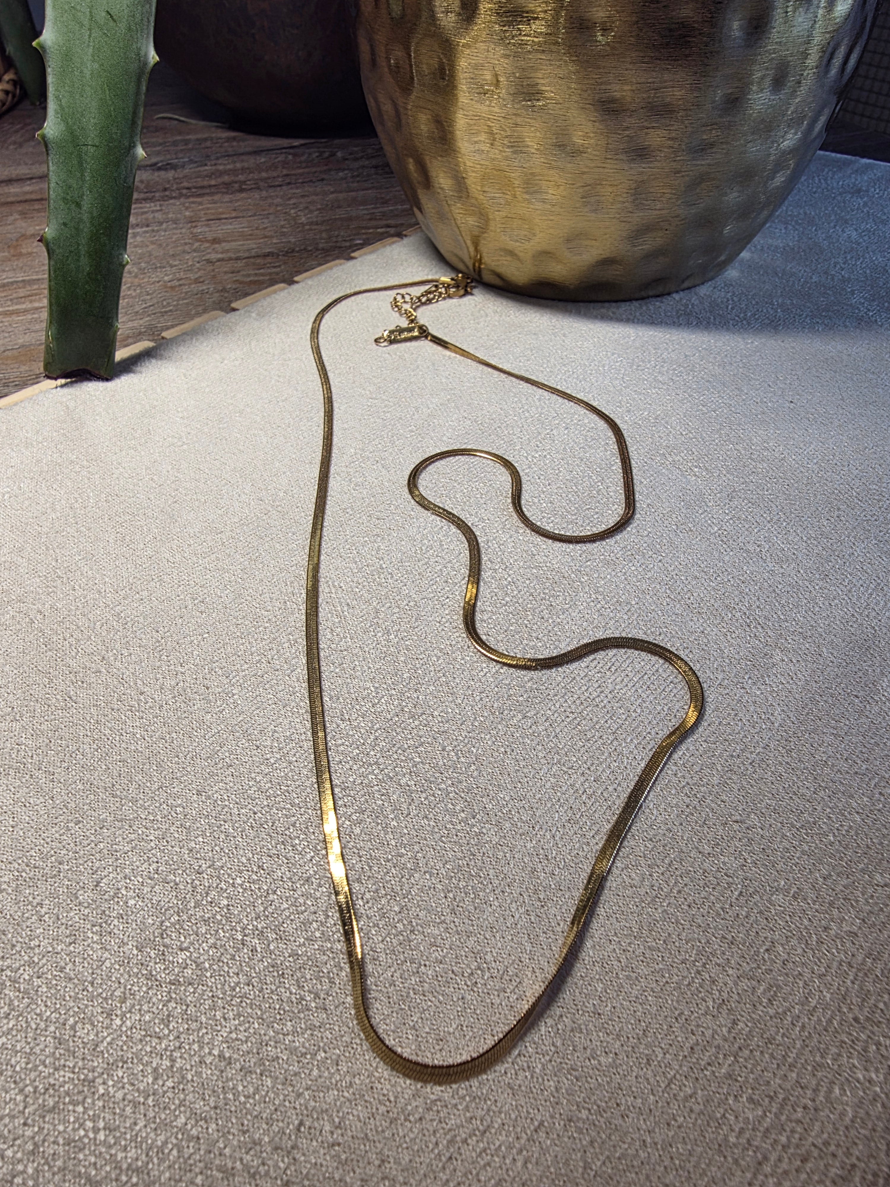 Collier Acier Inoxydable Chaîne Serpent Longue 60 cm Ultra Fine