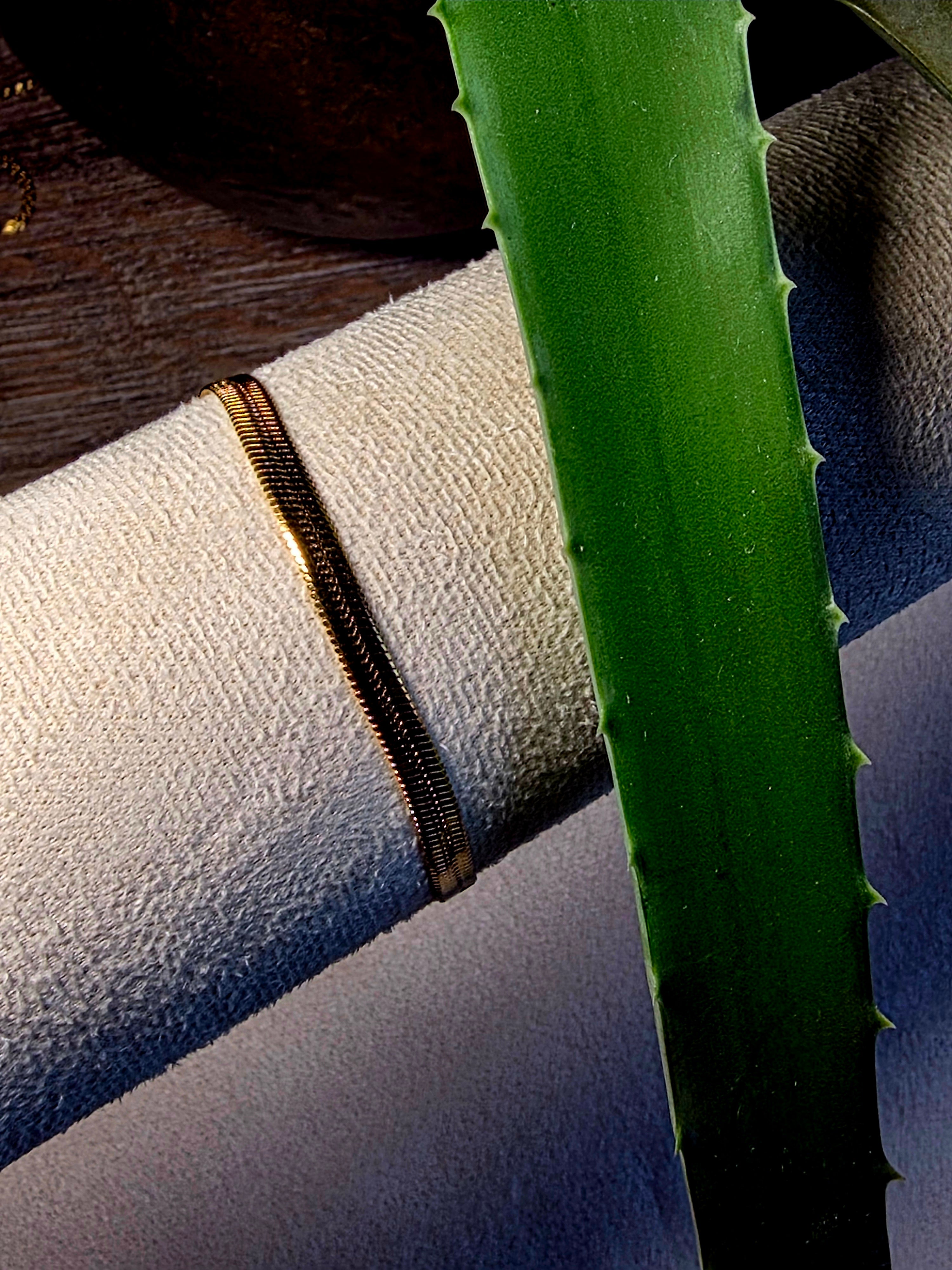 Bracelet Manchette Acier Inoxydable Maille Milanaise Bicolore Noir Doré