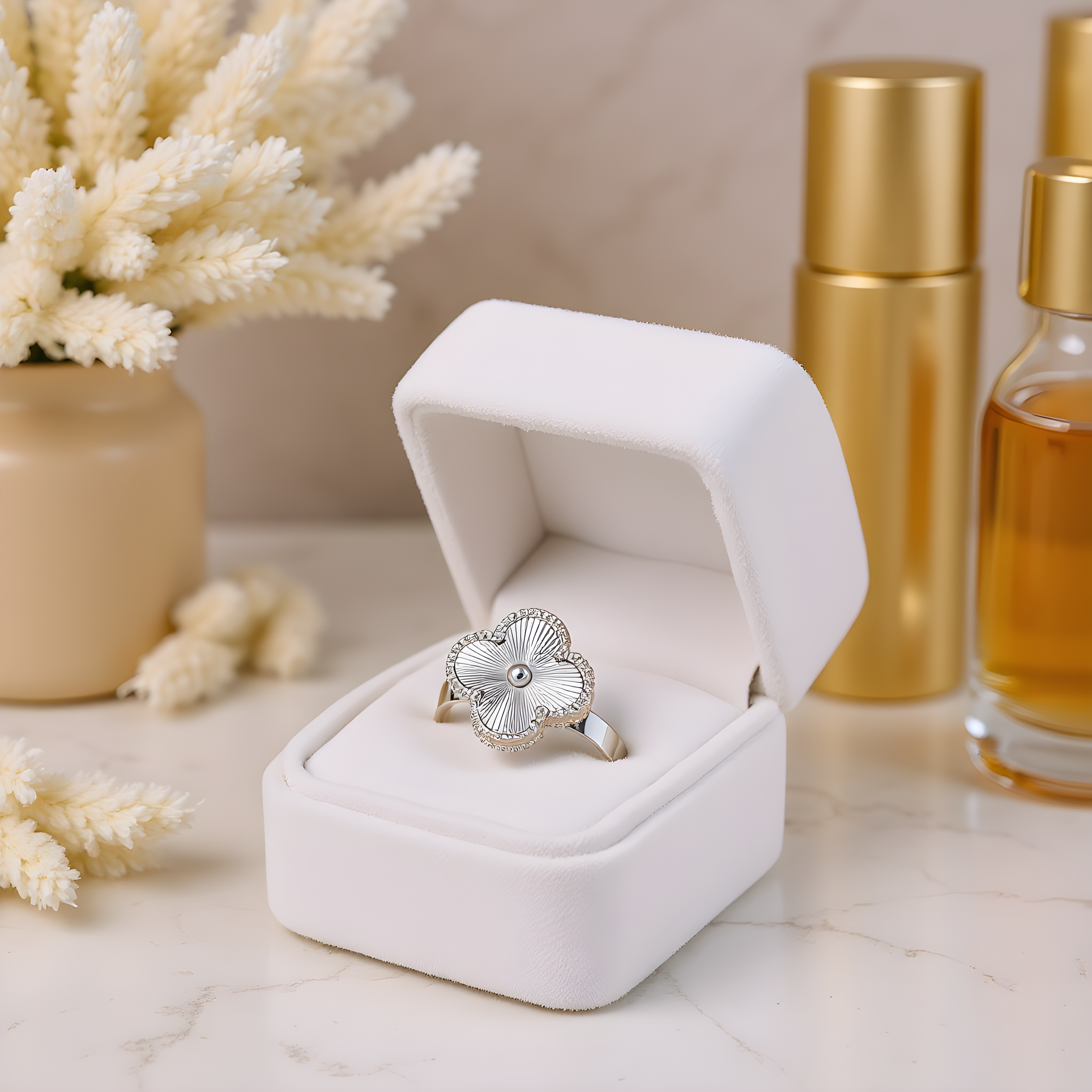 Bague Trèfle Porte-Bonheur