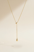 Collier Acier Inoxydable Y Pendentif Goutte