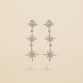 Boucles d'Oreilles Étoile Argentées