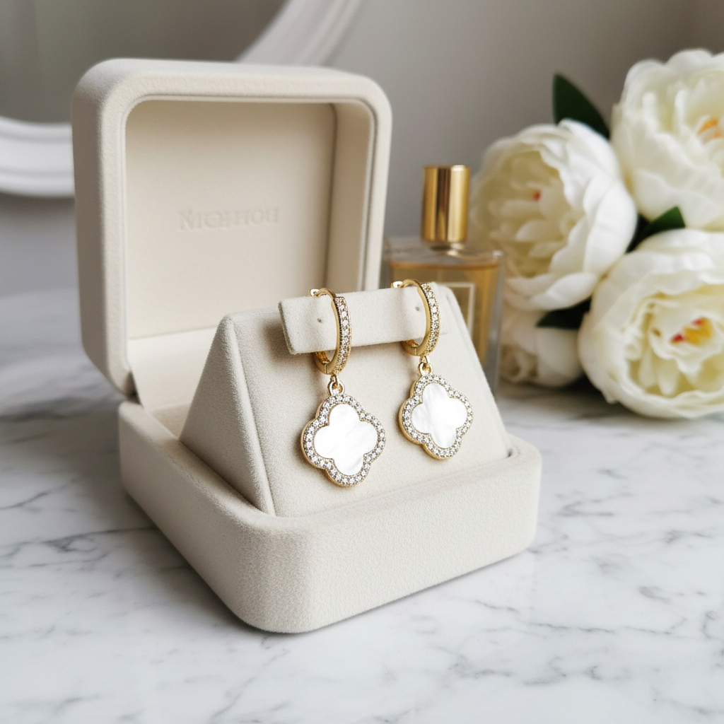 Boucles d'Oreilles Jade