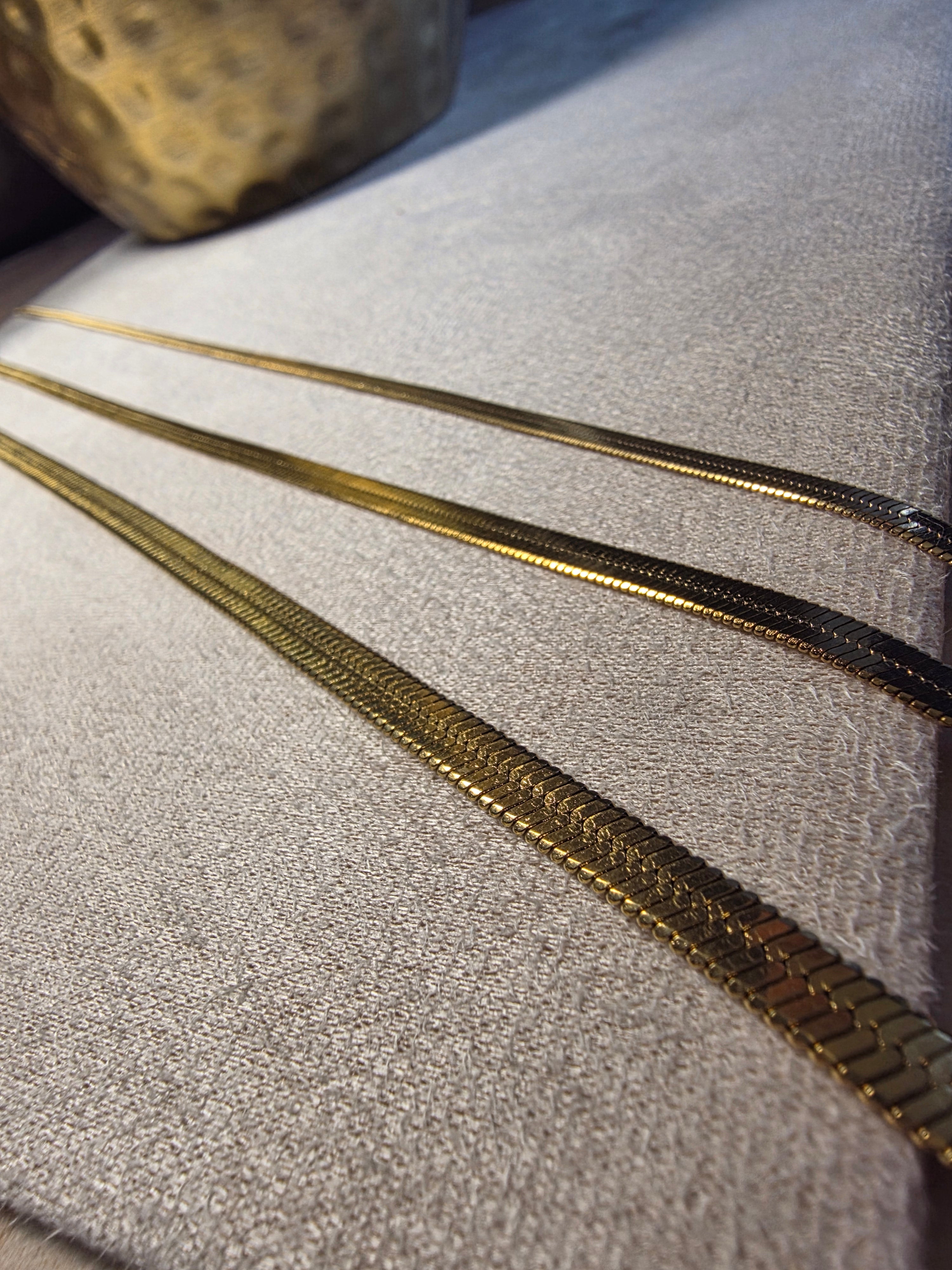 Collier Acier Inoxydable Chaîne Serpent 40 cm