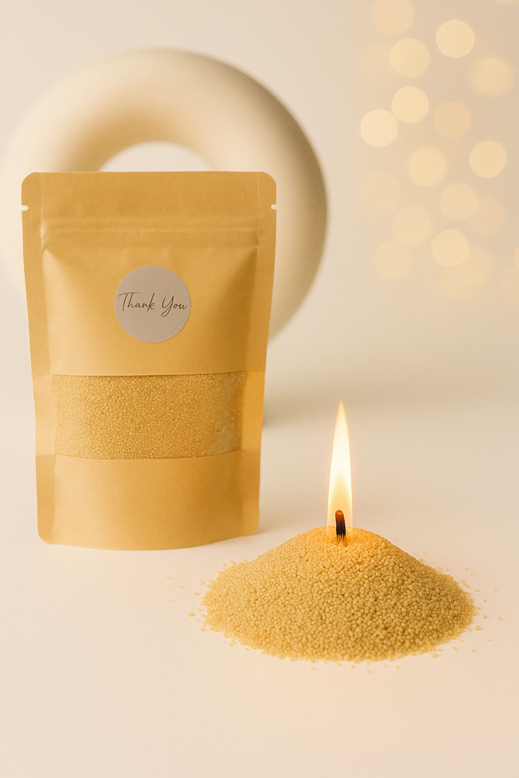 Mini Sable de Bougie 50g - Noir ou Beige