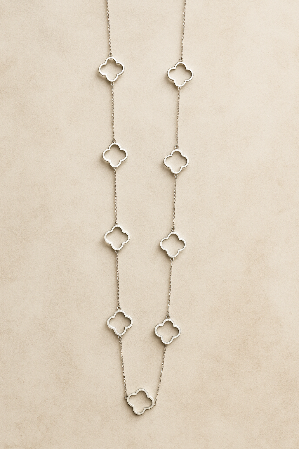 Sautoir celeste Trèfle