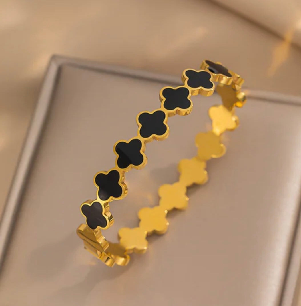 Bracelet Jonc Serenity - Trèfle Porte-Bonheur