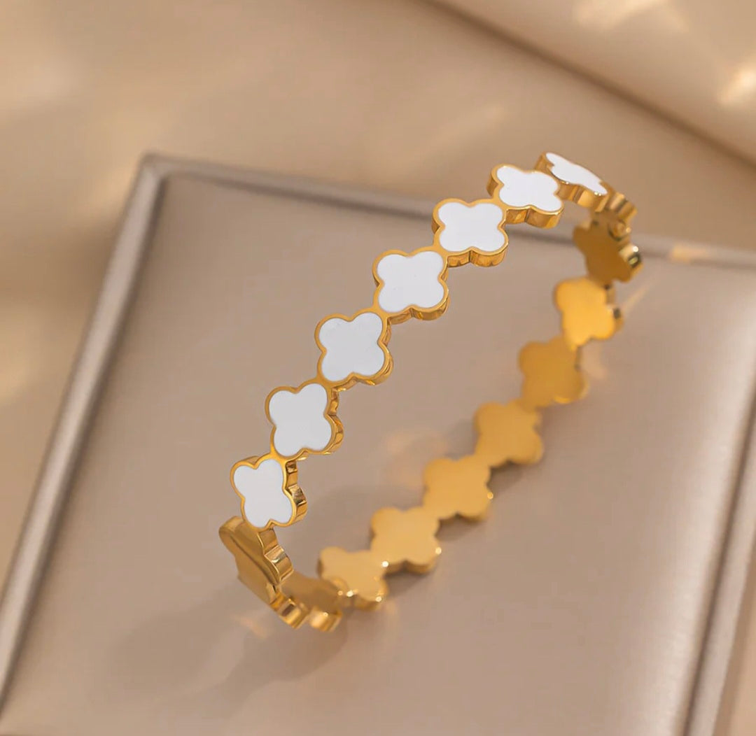 Bracelet Jonc Serenity - Trèfle Porte-Bonheur