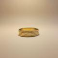 Bracelet Manchette Acier Inoxydable Multi-Rangs Texturé
