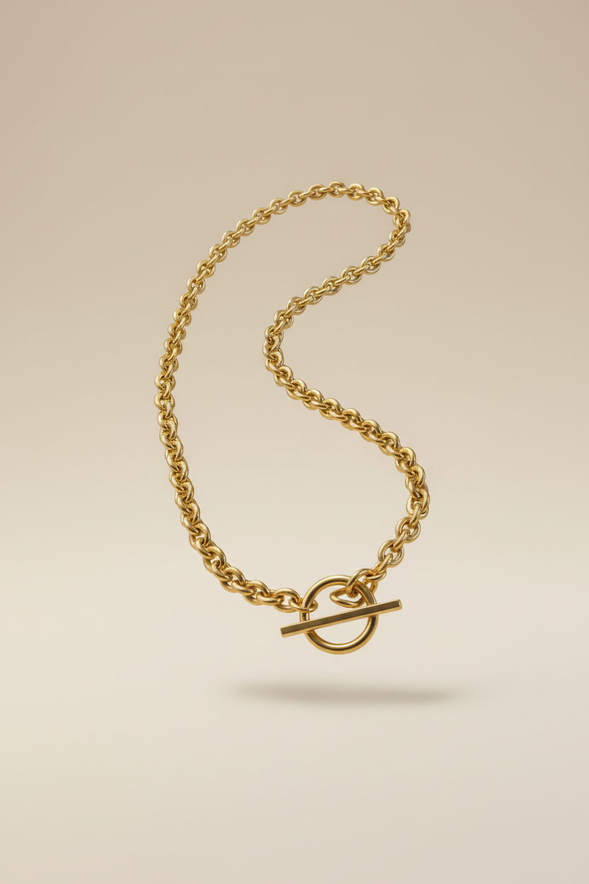 Collier Chaîne Dorée Fermoir