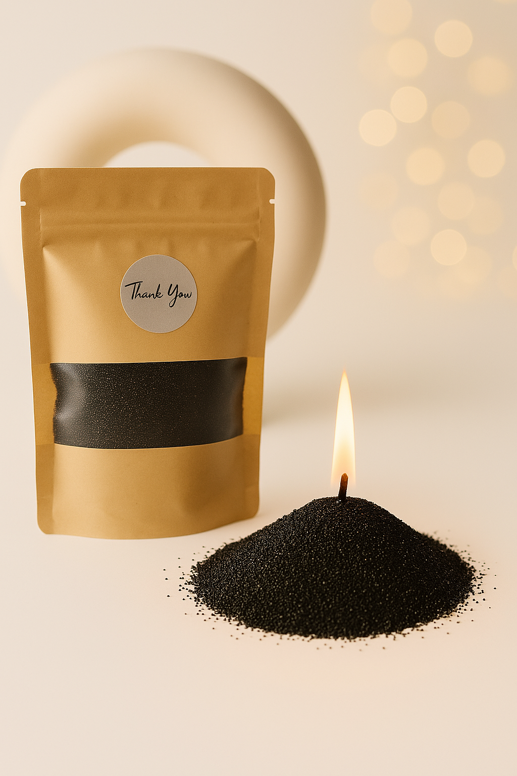 Mini Sable de Bougie 50g - Noir ou Beige