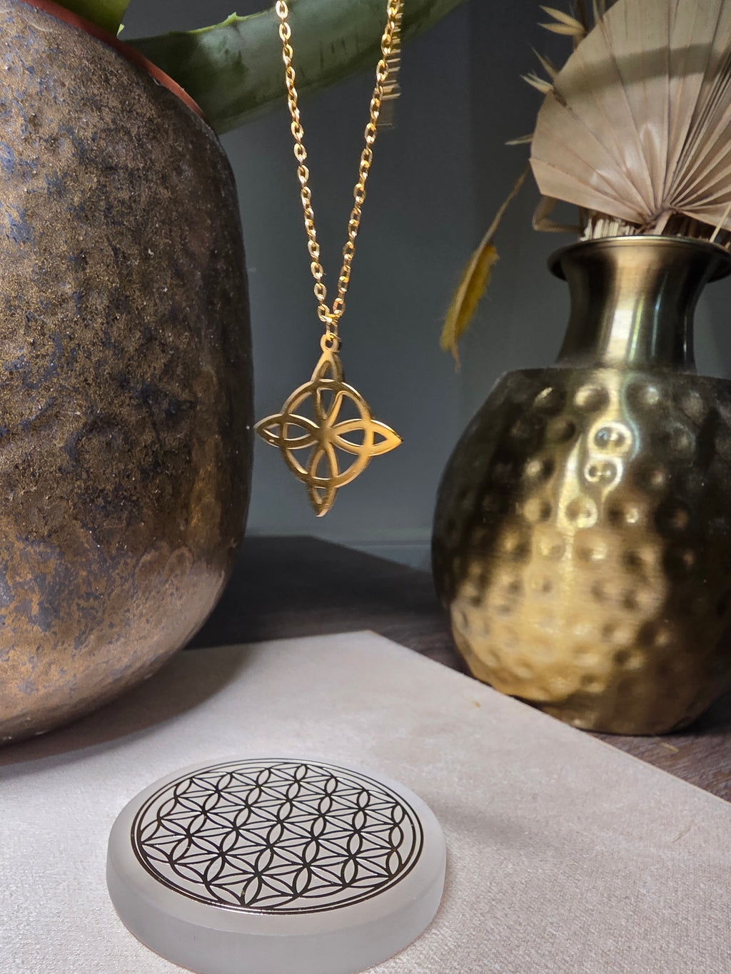 Collier Acier Inoxydable Nœud Celtique Protection Spirituelle