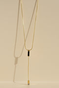 Collier Acier Inoxydable Y Minimaliste Chaîne Fine