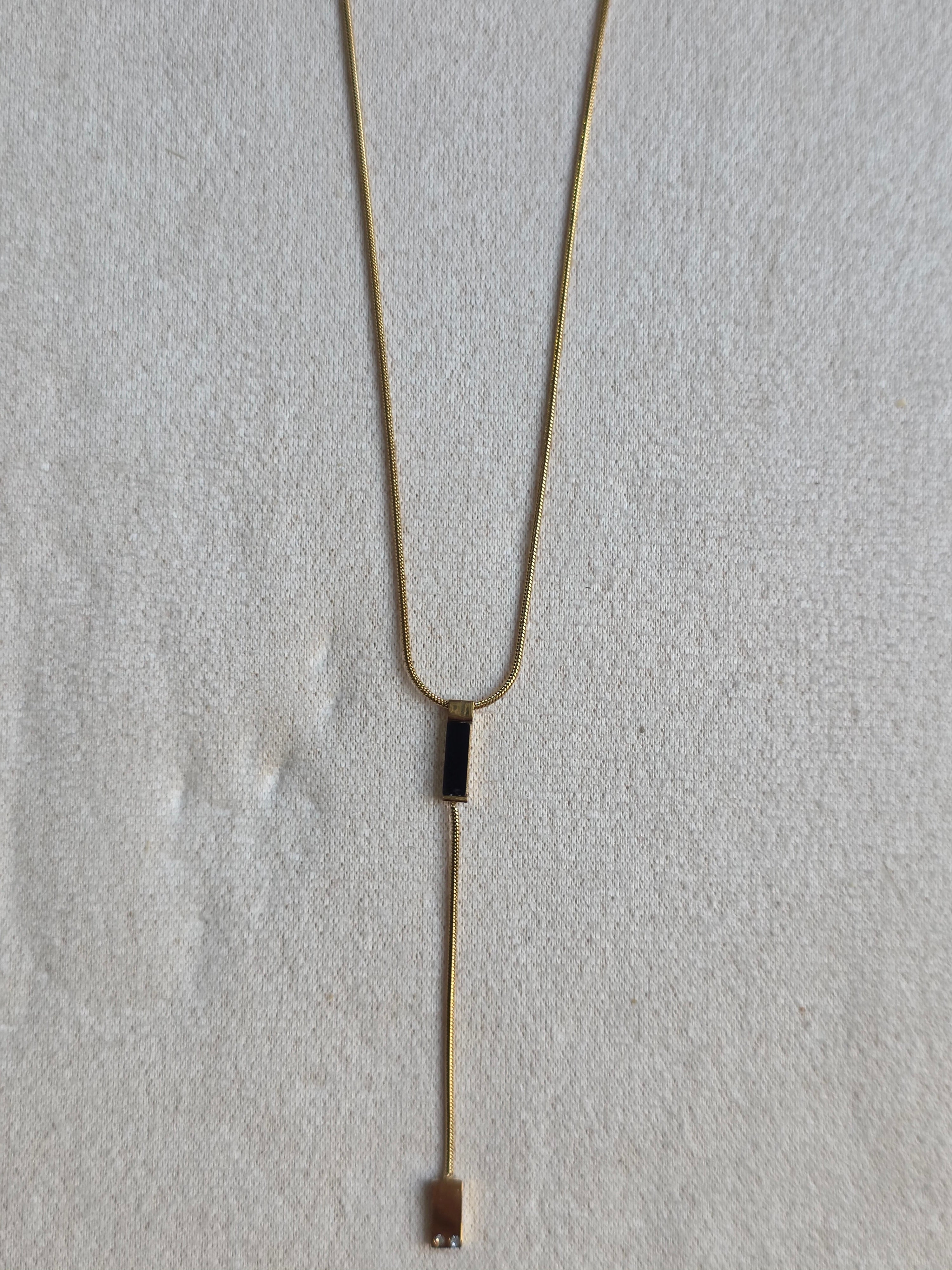 Collier Acier Inoxydable Y Minimaliste Chaîne Fine