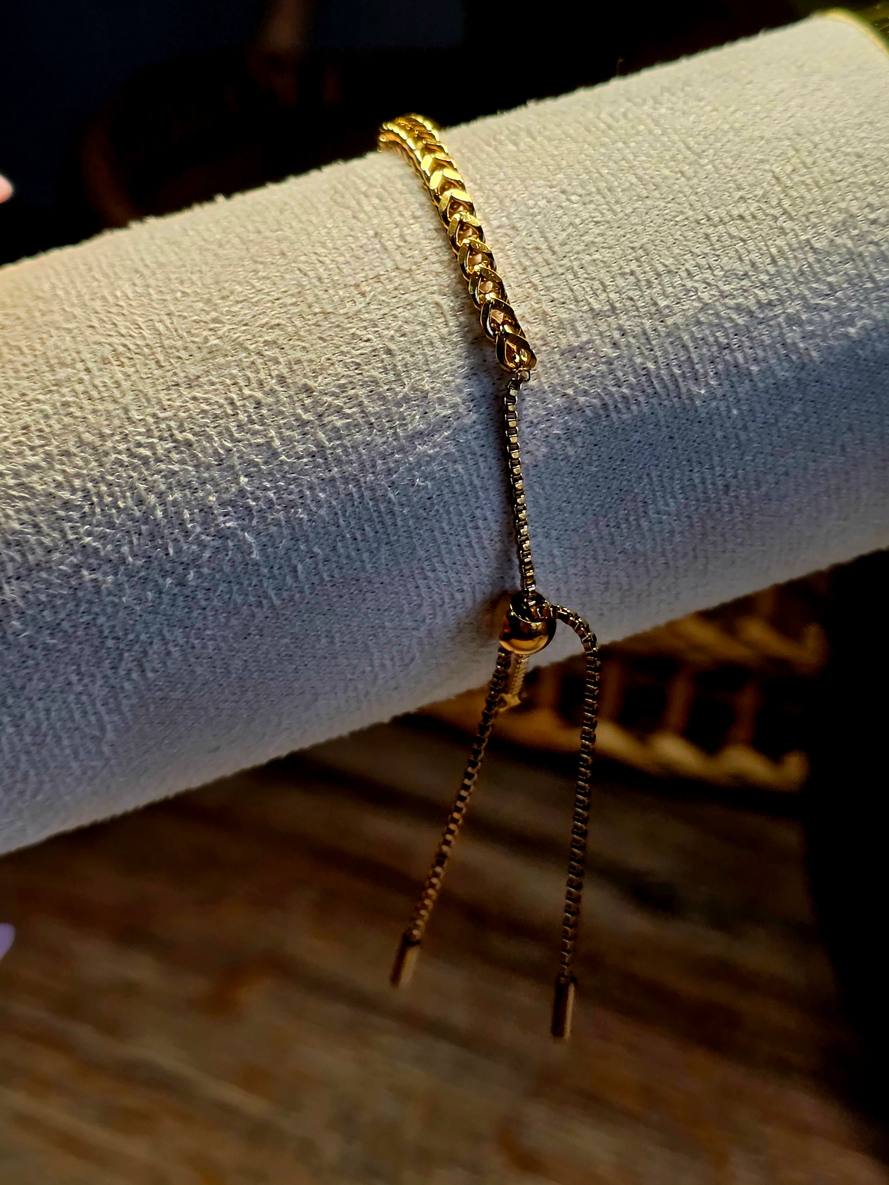 Bracelet Acier Inoxydable Chaîne Gourmette Ajustable Fermoir Boule