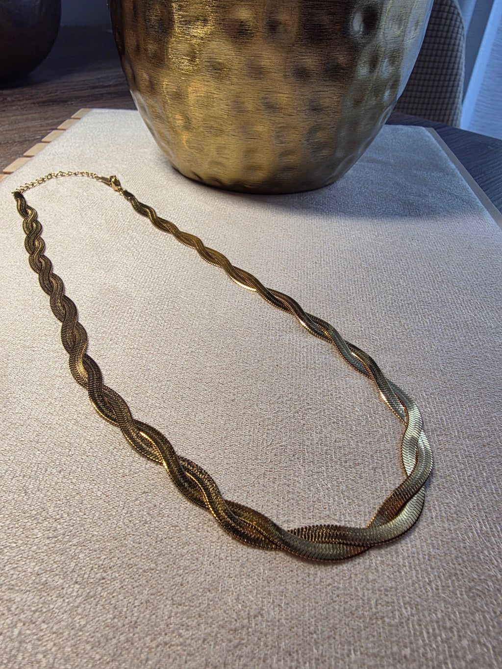 Collier Acier Inoxydable Chaîne Torsadée Épaisse