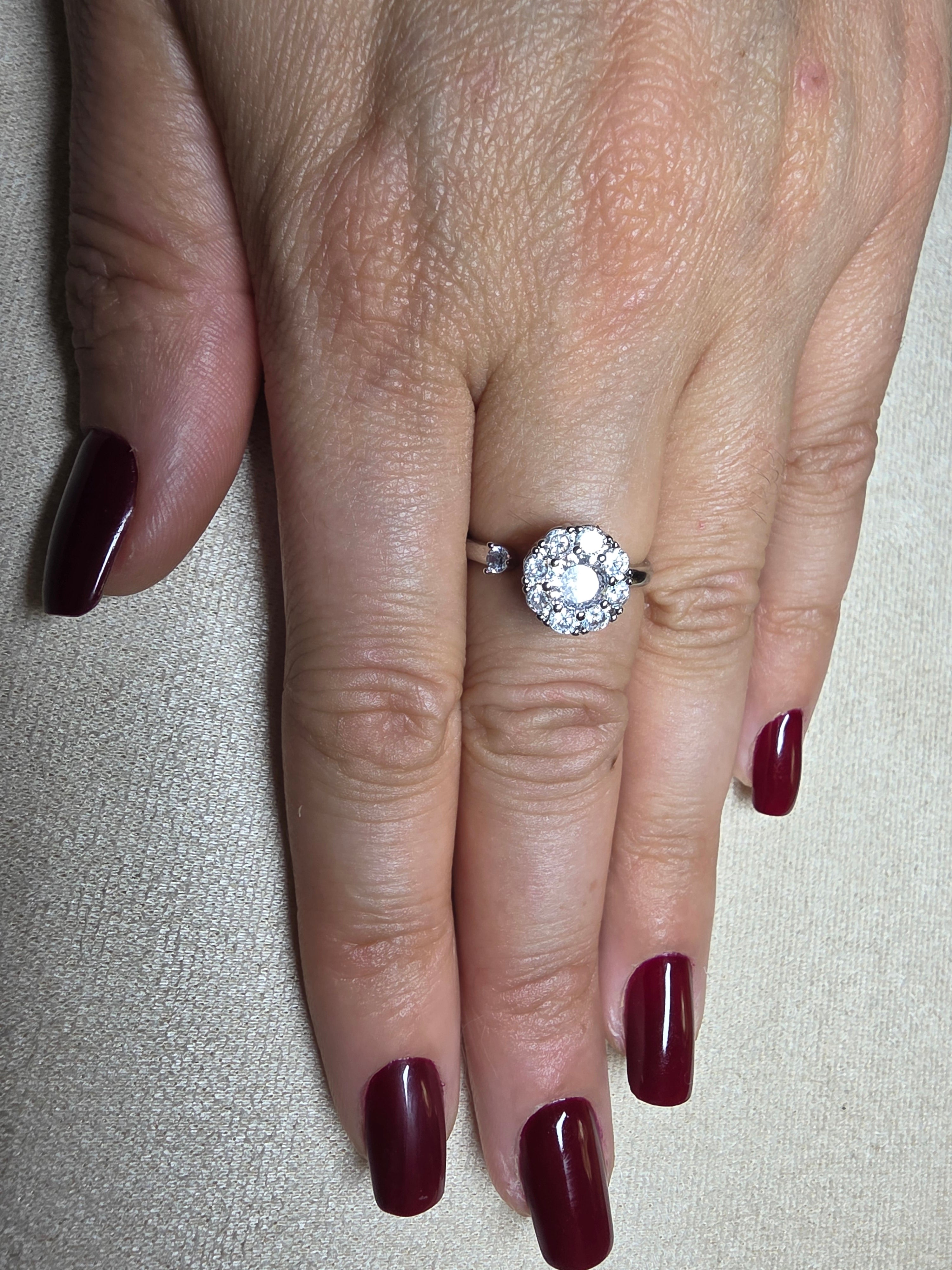 Bague Anti-Stress Éclat Argentée