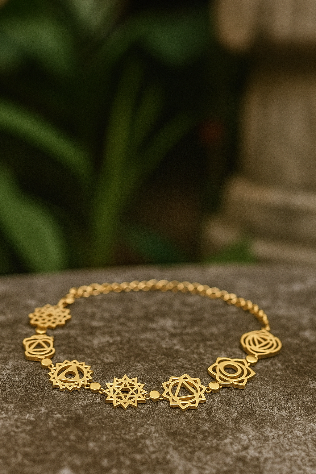 Bracelet Harmonia - 7 Chakras Or