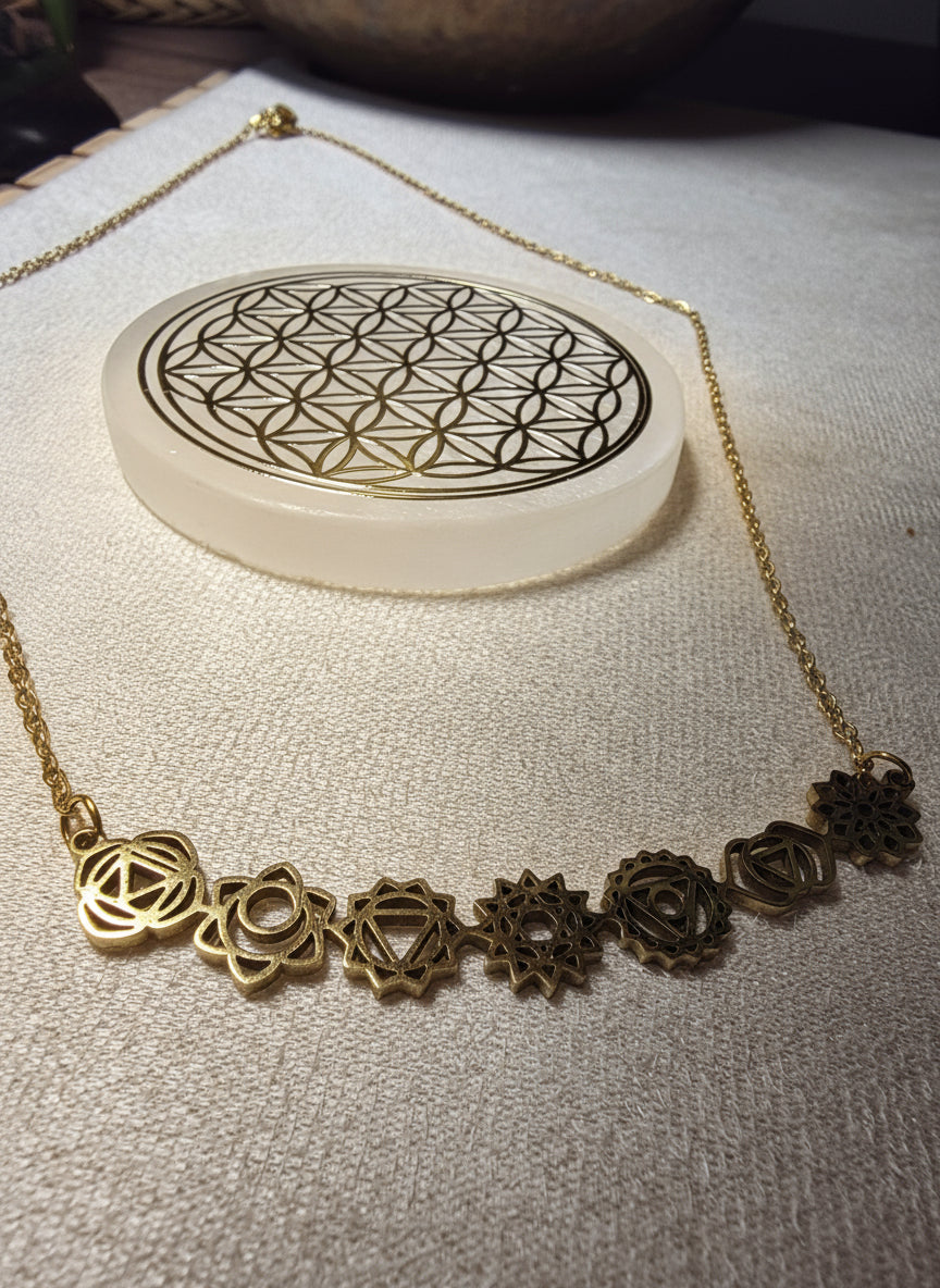 Bracelet Acier Inoxydable 7 Chakras Pierres Colorées