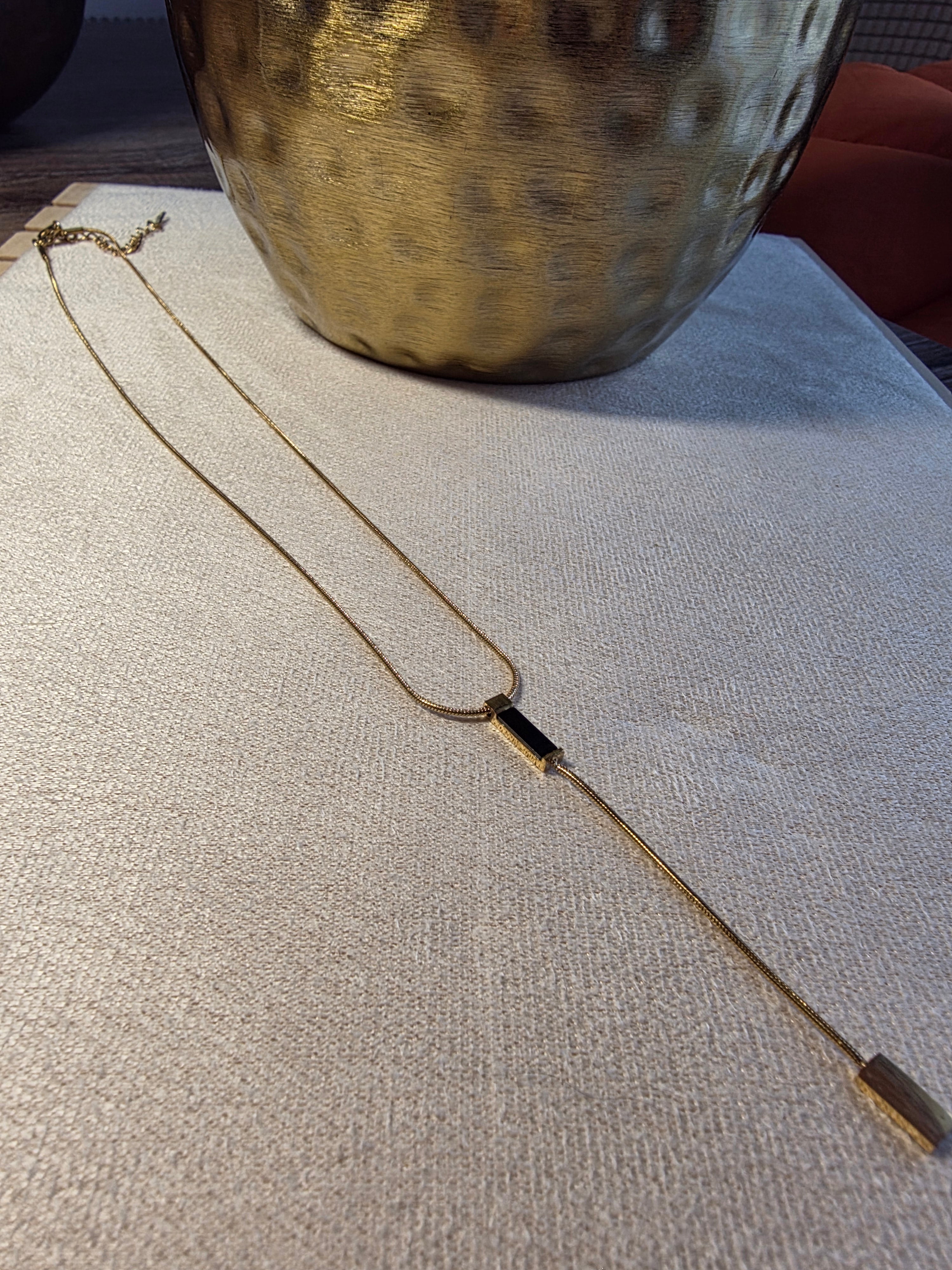 Collier Acier Inoxydable Y Minimaliste Chaîne Fine